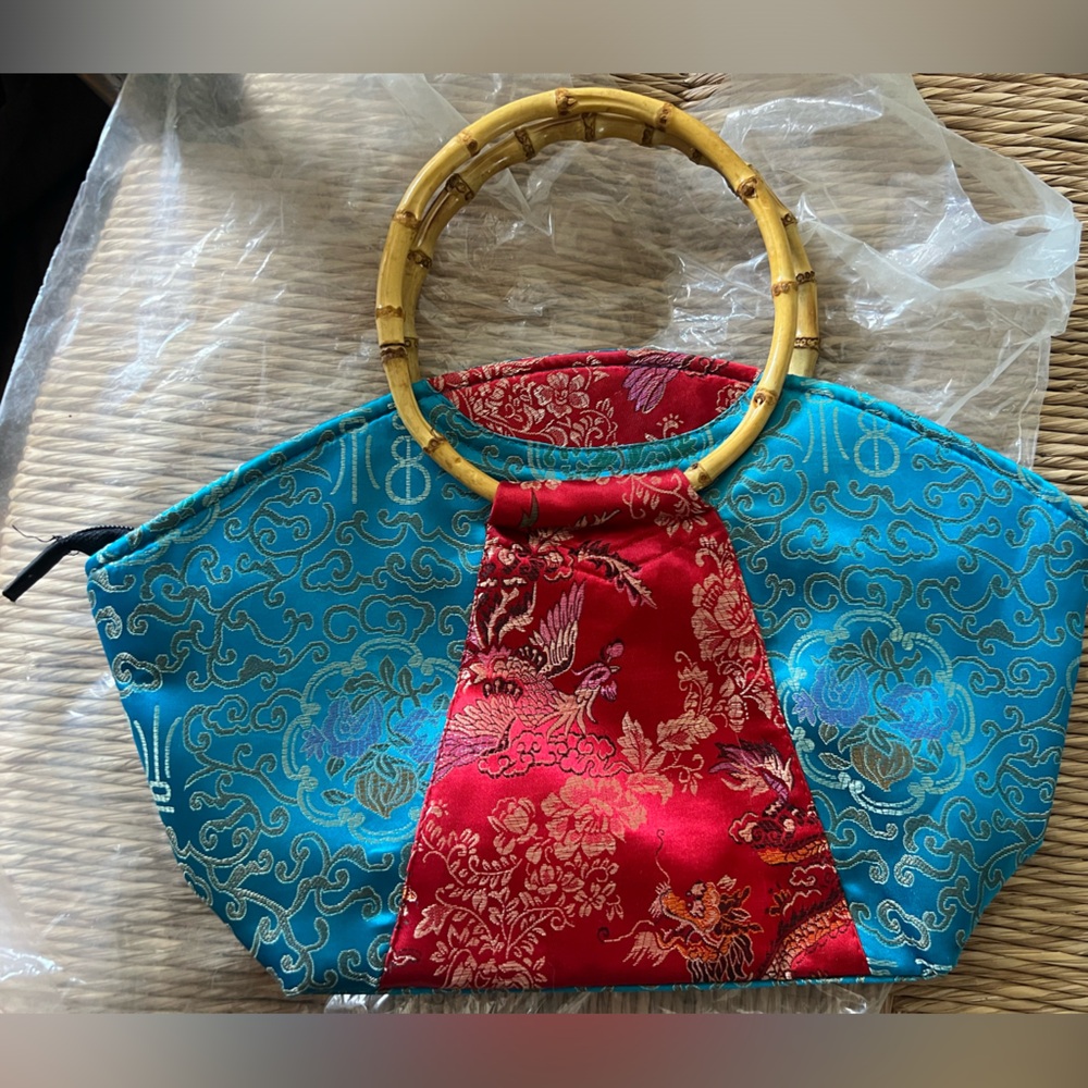 Oriental print bag